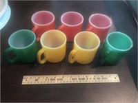 Colored Vintage Mugs