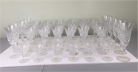 47 pieces of cut crystal Germany