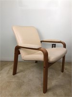 Teak Ekornes Arm Chair with Leather Upholstery