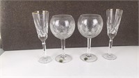 4 assorted pieces Waterford crystal