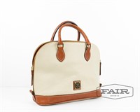 Cream Leather purse by Dooney & Bourke