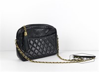 Black leather Chanel Handbag