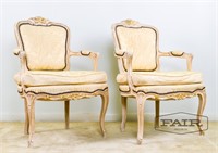 Pair of French Provinial side chairs