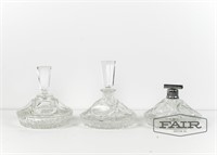 Assortment of crystal vanity items