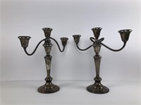 Sterling candle holders by Gorham