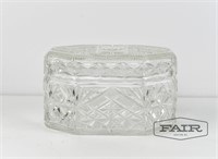 Crystal box with a lid