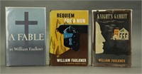 3 Faulkner firsts: A Fable, Knight's Gambit...