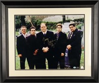 Sopranos Cast Photograph sgd by James Gandolfini