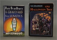 2 Books incl: The Halloween Tree, w/ orig drawing.