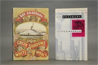 2 books signed and inscribed by Ray Bradbury.