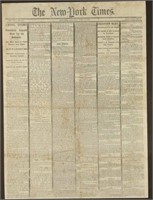 Front page of NYT after Lincoln assassination