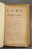 Laws Of Maryland. Annapolis: Frederick Green, 1787