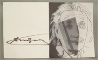Andy Warhol. Signed invitation to exhibition.