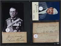 22 signed items incl: Baron Lawrence of Luknow.