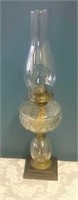 Kerosene Lamp With Original Chimney 21"h