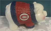 Montreal Canadiens NHL Ceramic Piggy Bank