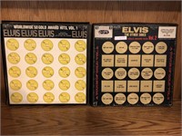 LOT 2 Vinyl Record Elvis Gold Awards