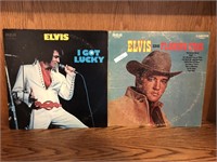 LOT 2 Vinyl Record Elvis I Got Lucky Flaming Star