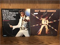 LOT 2 Vinyl Record Elvis Presley Billy Craddock