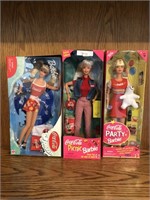 LOT 3 Coca-Cola Picnic Party Splash Barbie