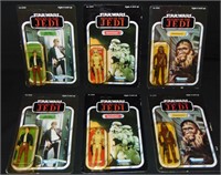 (6) Star Wars ROTJ Figures, Han Solo, Chewbacca