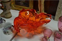 heavy blown glass center piece