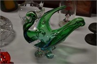 blown glass bird