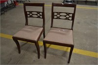 2 duncan phyfe chairs