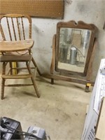 DRESSER WITH MIRROR AND VINTAGE JENNY LIND
