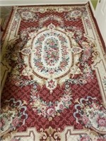 NEEDLE POINT RUG 5 ft X 8 ft