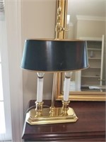 BALDWIN DOUBLE CANDLESTICK BRASS LAMP
