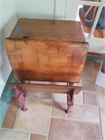 VINTAGE IRON BASE MID SIZE SCHOOL DESK