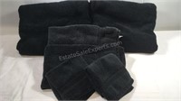 Suite Collection Micro Cotton black bath and hand
