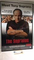 James Gandelfini signed The Sopranos framed