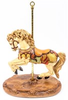 Vintage Handmade Anne-Jo Signed Carousel Horse