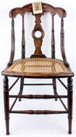 19th Century Cane William & Mary Style Chair