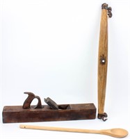 Primitive Wood Planer / Yolk / Spoon