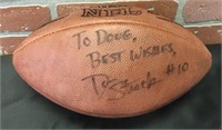 Autographed Don Strock Football