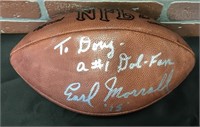 Earl Morrall Autographed Football