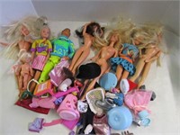 Barbie selection with accessories