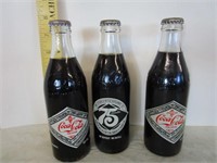 75th Anniversary Coca-Cola Bottles full; pick up