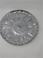 Large Pewter Sunflower Platter