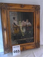 Antique Oil Painting - 3 Ladies