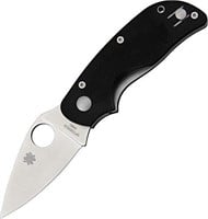 Spyderco CatG-10 Plain Edge Knife , Black