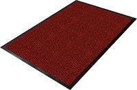 Guardian 4'x6' Chevron Indoor Wiper Floor Mat, Red