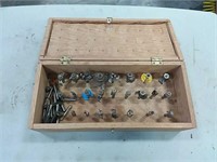 assortment of router bits