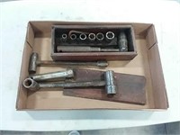 assortment of wrenches and sockets