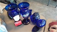 5 Pieces of Blue Glass