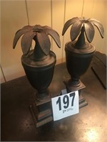 Matching Set of Bronze Candle Holders