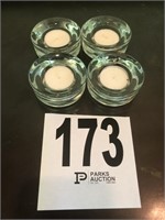 (4) 2 3/4" Glass Tealight Holders